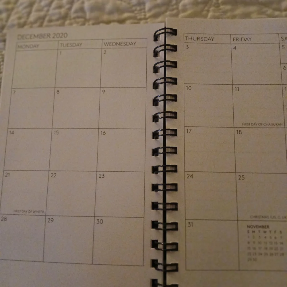 Authentic Coach Black Leather Daily Planner - Picture 8 of 8